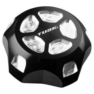 Tusk Billet Aluminum Gas Cap-Gas Caps-Tusk-Black/Silver-Black Market UTV