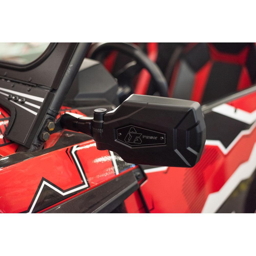 Tusk Pivot Folding UTV Mirror Kit w/A-Pillar Mounts-Mirrors-Tusk-Black Market UTV
