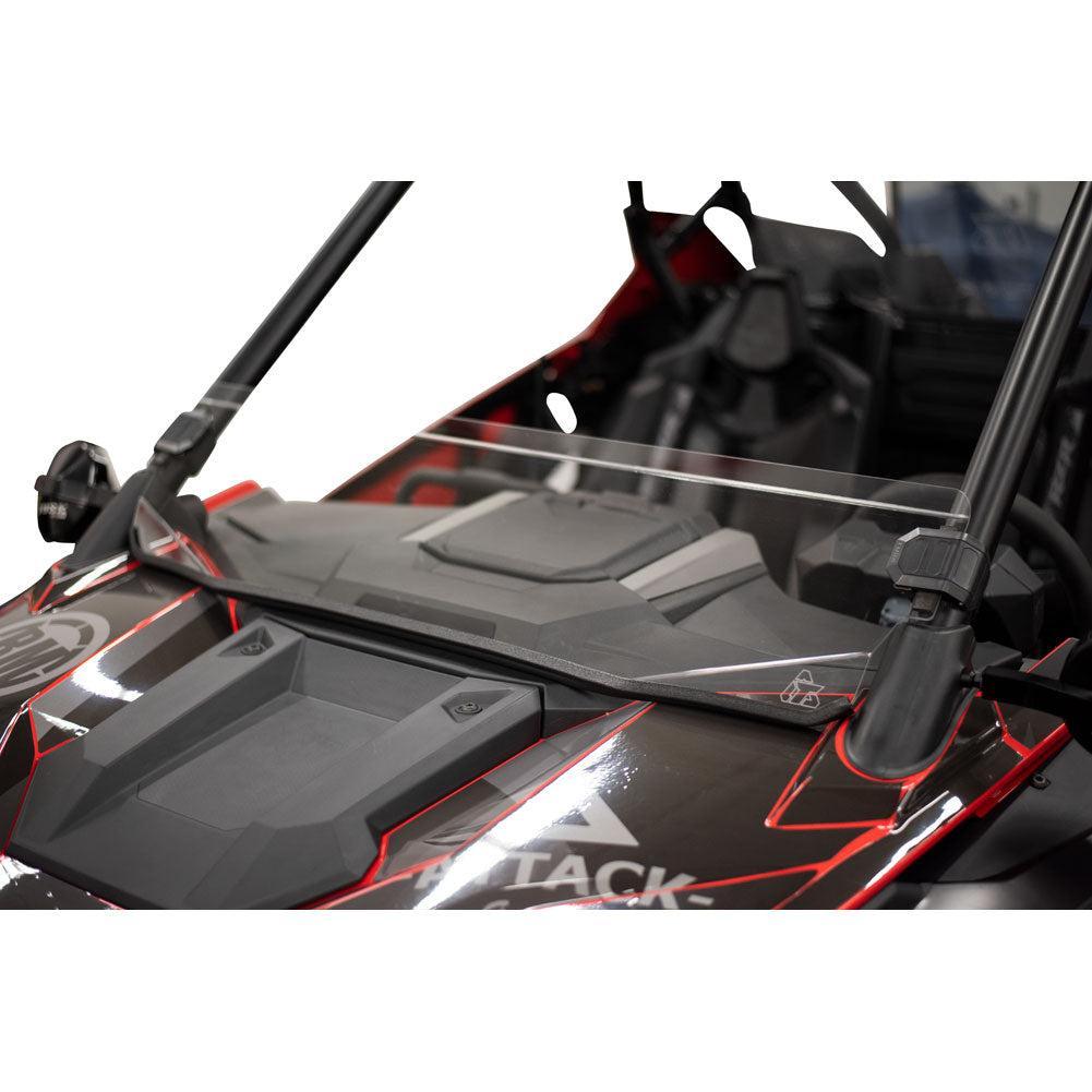 Tusk Removable Half Windshield-Windshield-Tusk-Clear-Black Market UTV