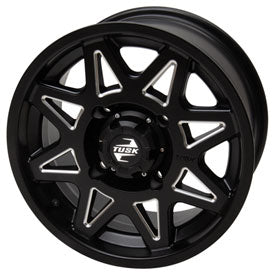 Tusk Tintic Wheel-Wheels-Tusk-Front-Machined/Black-14x7 5.0 + 2.0-Black Market UTV