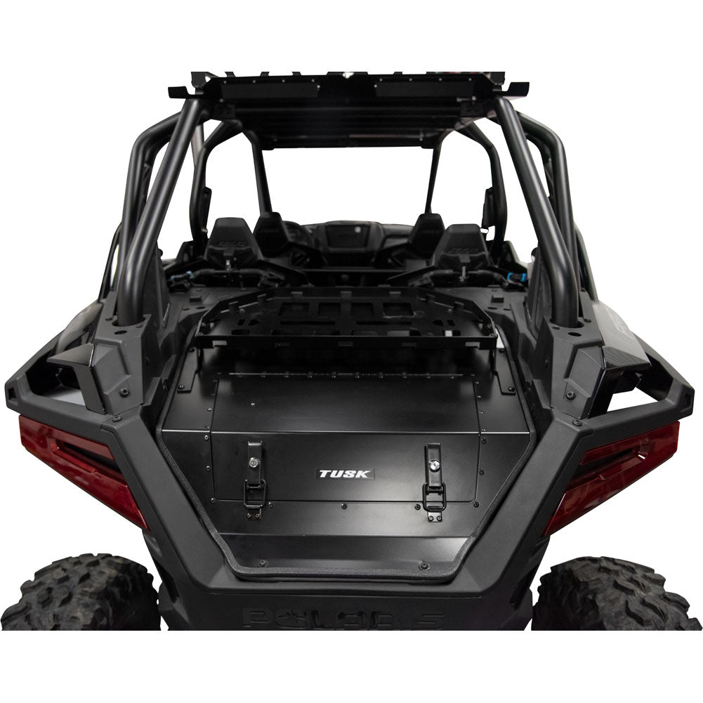 Tusk Cargo Hatch with Top Rack Black Powder Coated-Cargo Kit-Tusk-Black Market UTV