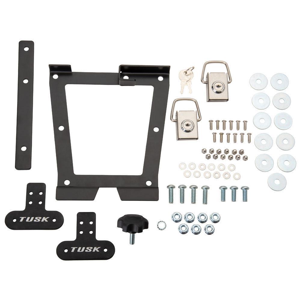 Tusk UTV Quick Release Cargo System- Bed Mounted-Cargo Kit-TUSK-Black-Large Box-Black Market UTV