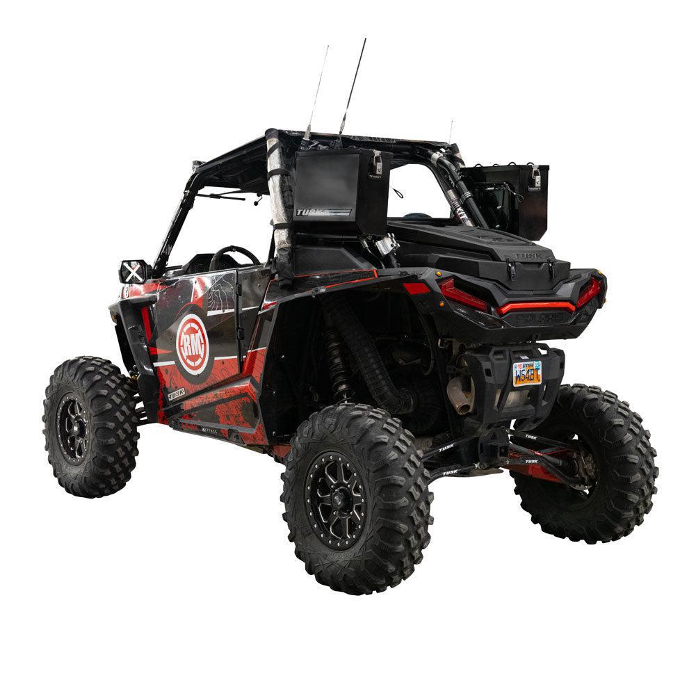 Tusk UTV Quick Release Cargo System - Cage Mounted Medium Box Left &amp; Right Pair Black-storage bag-TUSK-Black Market UTV