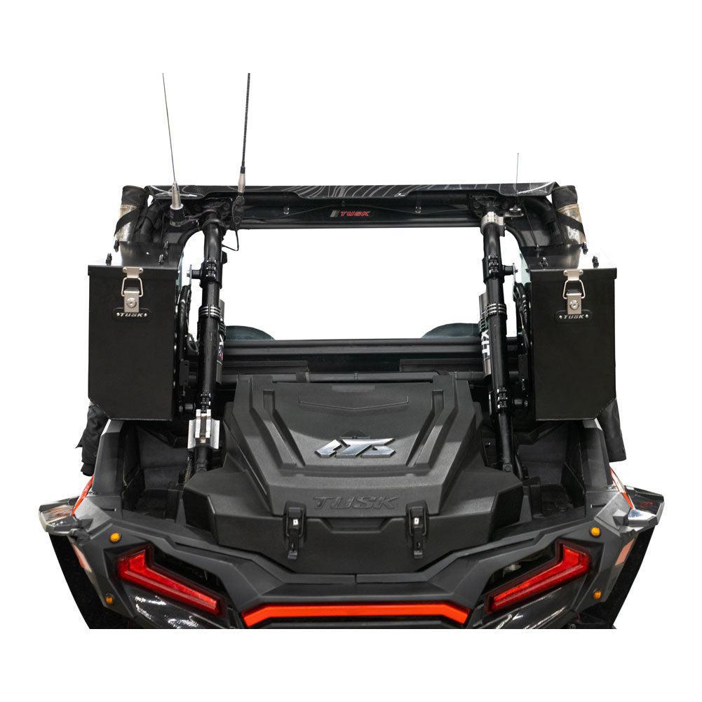 Tusk UTV Quick Release Cargo System - Cage Mounted Medium Box Left & Right Pair Black-storage bag-TUSK-Black Market UTV