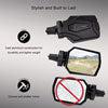 Tusk Pivot Folding Mirror Kit with Low Profile UTV Roll Cage Clamp-Mirrors-tusk-Black Market UTV