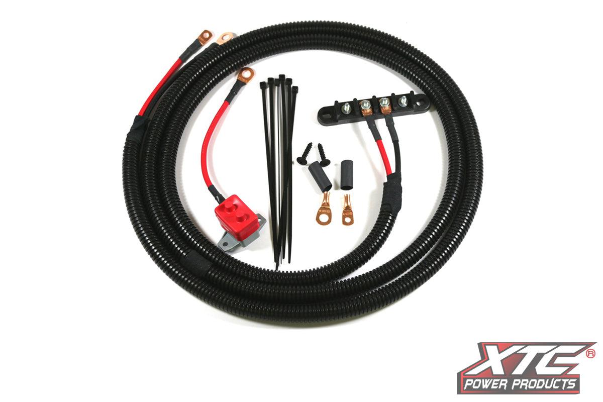 Universal Plug and Play 8′ Power Cables To 4 Stud Busbar-cable-XTC-Black Market UTV