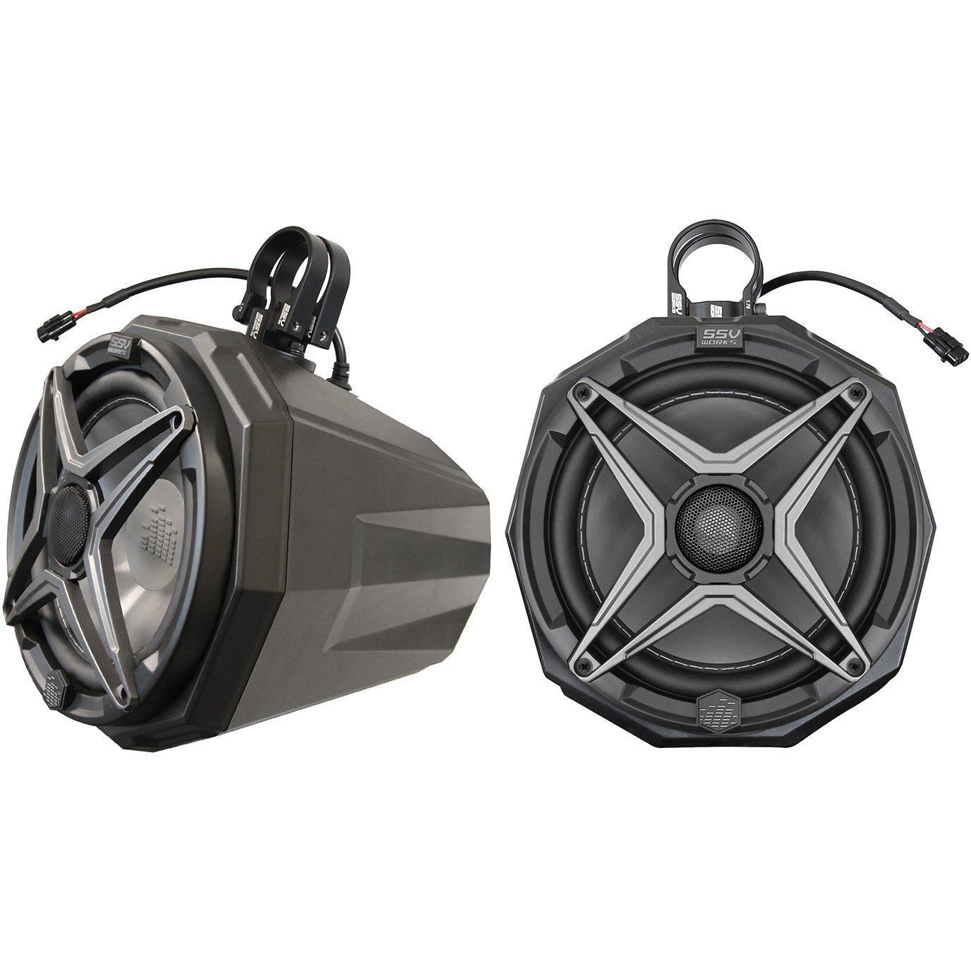 Universal 8in Cage-Mount Speaker-Pods