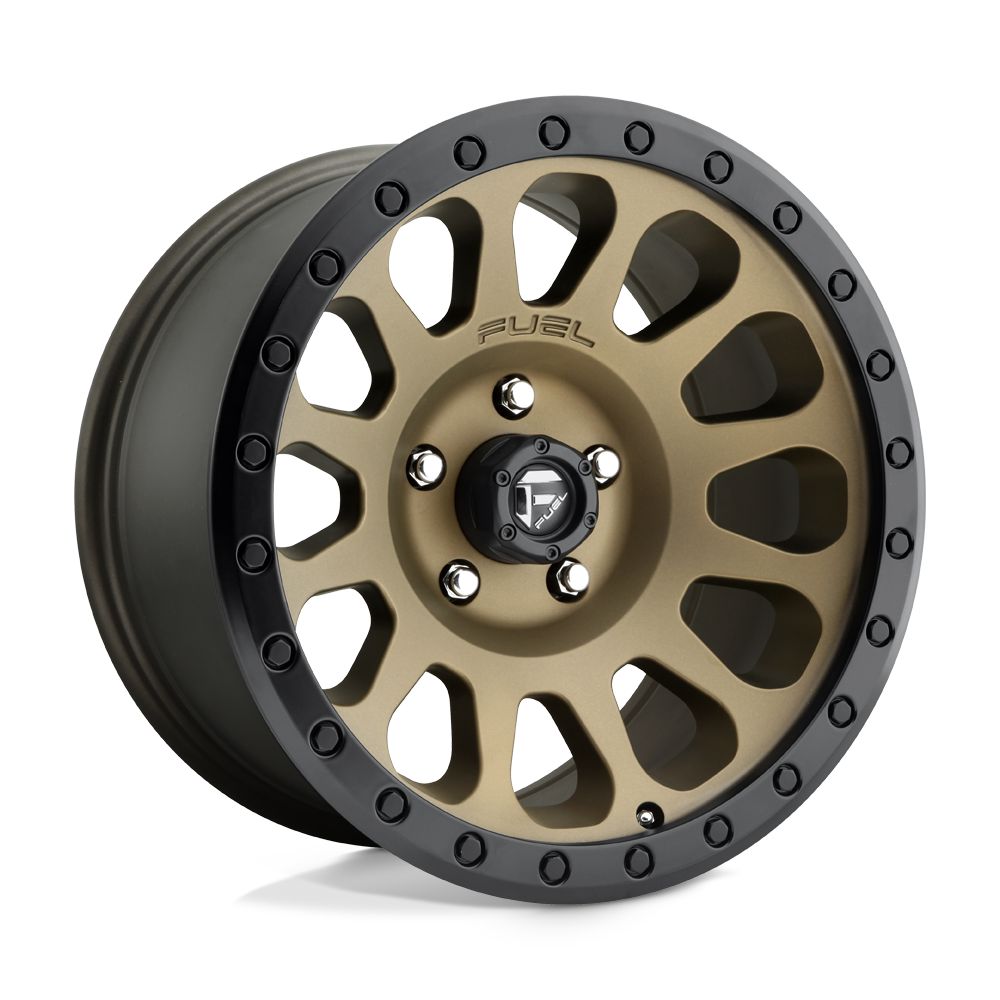 FUEL WHEEL VECTOR (MATTE BRONZE BLACK BEAD RING)-Wheels-Fuel Wheels-17&quot; diameter - 17X8.5 07mm offset - 6X139.7 bolt pattern-Black Market UTV