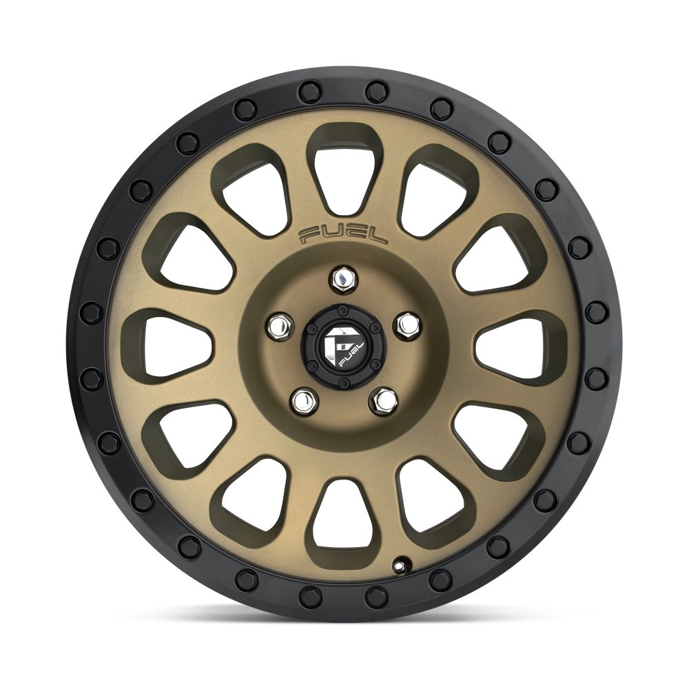 FUEL WHEEL VECTOR (MATTE BRONZE BLACK BEAD RING)-Wheels-Fuel Wheels-17&quot; diameter - 17X8.5 07mm offset - 6X139.7 bolt pattern-Black Market UTV