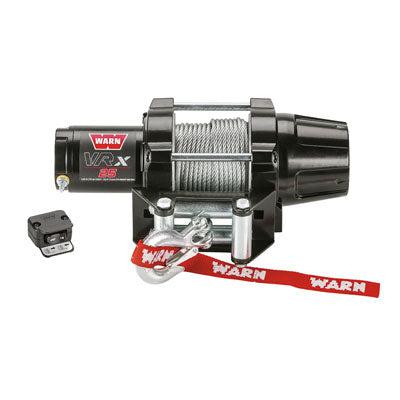 WARN VRX Powersports Winches with Wire Rope and Mount Plate 2500 lb.-Winch-Warn-2500 lb.-Black Market UTV