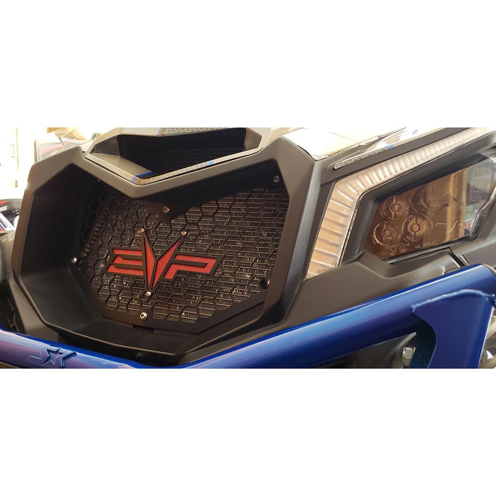 EVP Logo/Emblem for EVP Can-Am Maverick X3 &amp; Polaris RZR Grilles-Grille-EVP-Orange-Red (Matches Can Am Red)-Black Market UTV