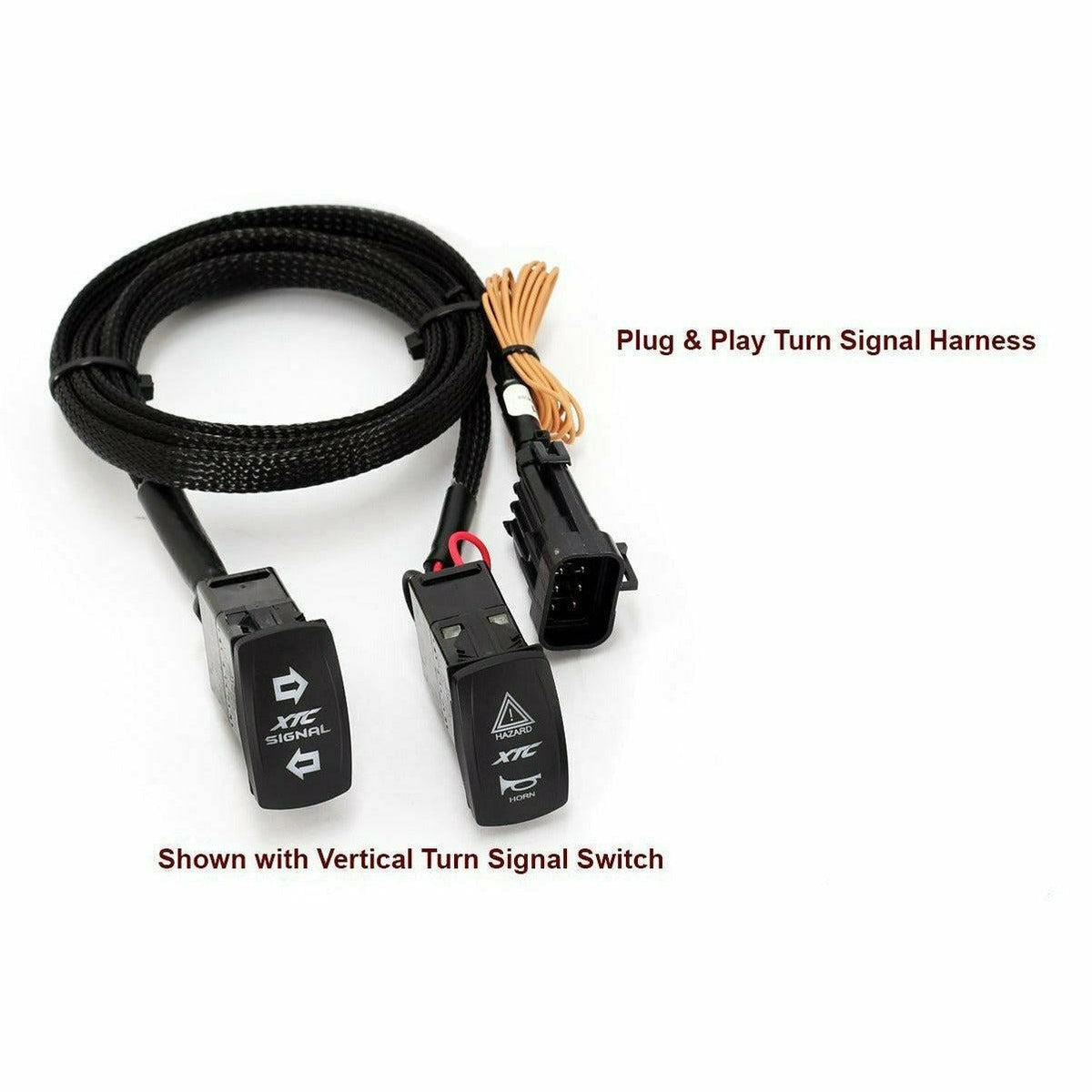SELF CANCELING TURN SIGNAL SYSTEM WITH HORN FOR POLARIS-Lighting Harness-XTC-Black Market UTV