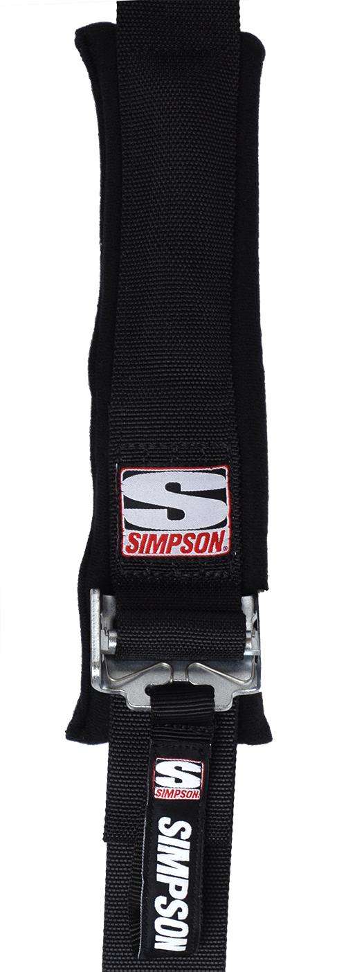 Latch &amp; Link Harness - 2&quot;x2&quot; - Standard Hardware-Seats &amp; Harness-Simpson-Black-No Pads-Bolt-In-Black Market UTV