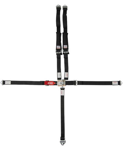 Latch & Link Harness - 2"x2" - Standard Hardware-Seats & Harness-Simpson-Black-No Pads-Bolt-In-Black Market UTV