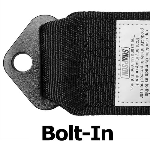 Latch &amp; Link Harness - 3&quot;x3&quot; - Black Hardware-Seats &amp; Harness-Simpson-Black-No Pads-Bolt-In-Black Market UTV