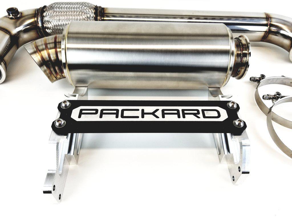 3" TURBO BACK EXHAUST (DUAL MUFFLER) FOR CAN-AM MAVERICK X3-Exhaust-Packard Performance-Black Market UTV