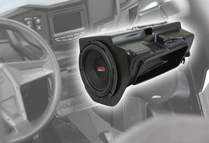 Polaris RZR Glove-Box 10in Subwoofer Enclosure-SSV Works-Kicker-Black Market UTV