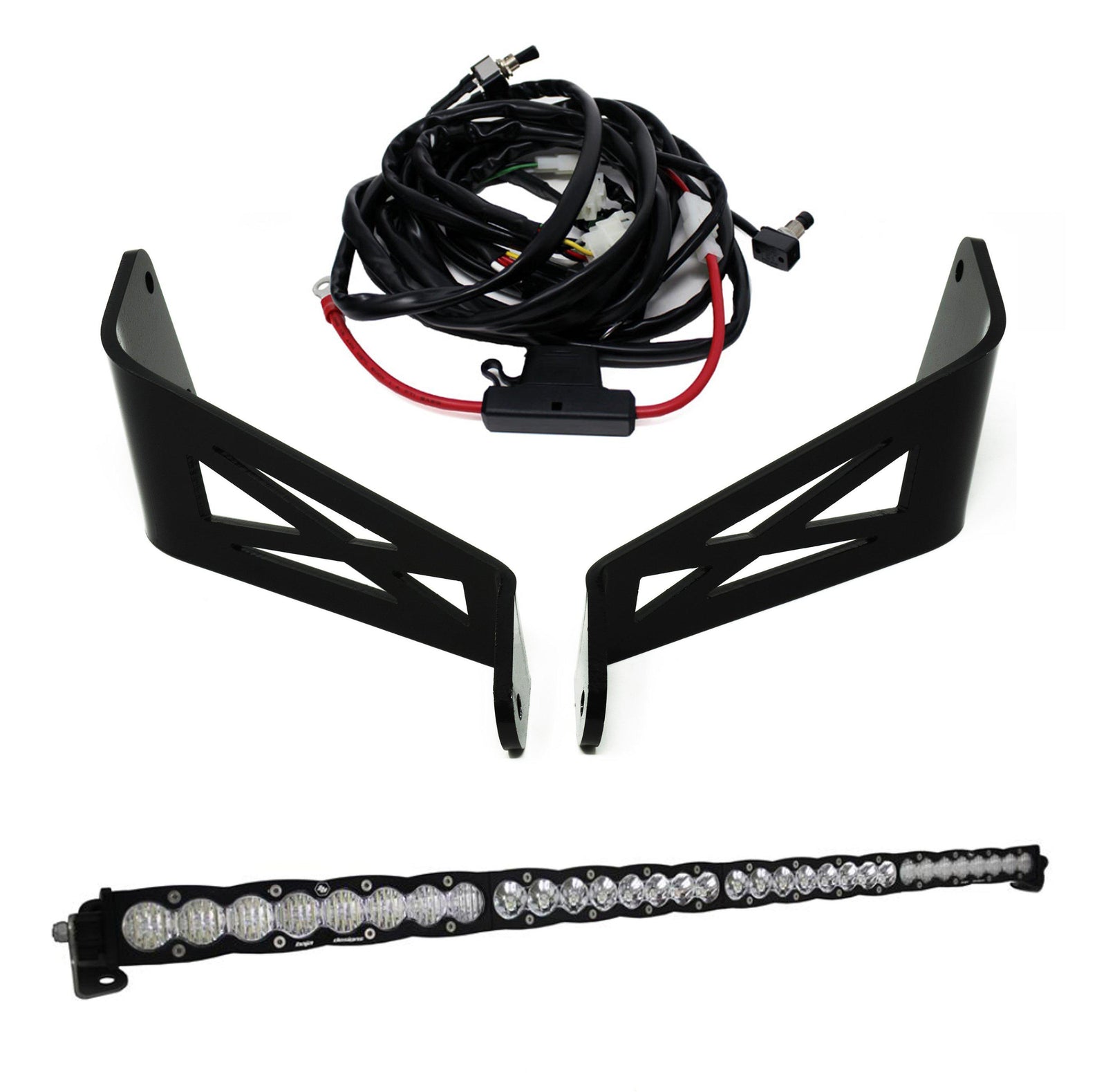 Can-Am Maverick X3 Rock Crawler Roof Mount Kit 40 Inch S8 Baja Designs-Lighting Kit-Baja Designs-Black Market UTV