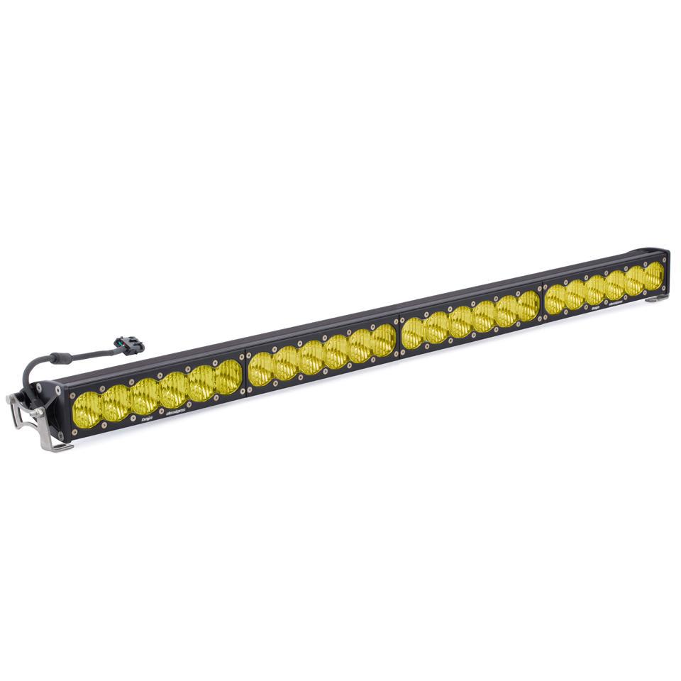 40&quot; OnX6+ LED Light Bars-Light Bars-Baja Designs-Wide Driving-Amber-Straight-Black Market UTV