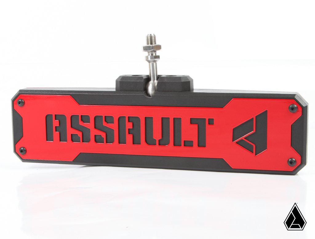 ASSAULT INDUSTRIES BOMBER CONVEX CENTER MIRROR BEZEL SET-Assault Industries-Red-Black Market UTV
