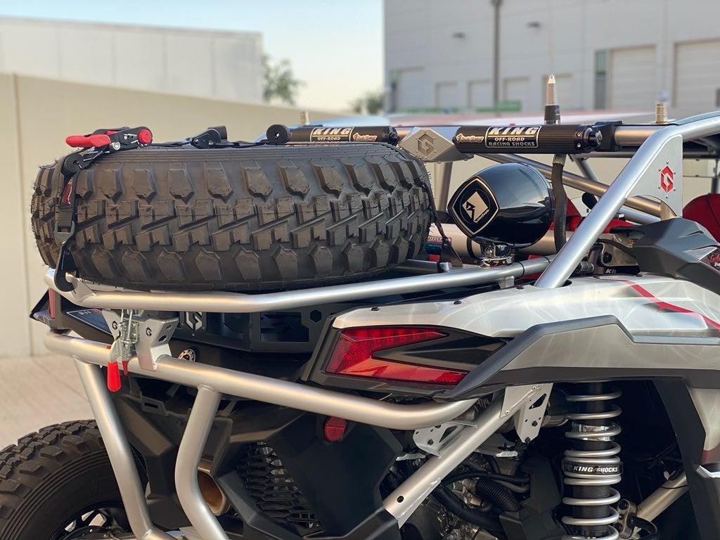 GEISER X3 TIRE RACK & BUMPER COMBO-Motor Vehicle Parts-Geiser-Black-Black Market UTV