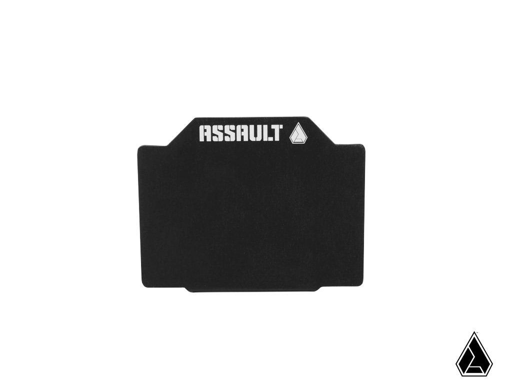 Assault Ind. Registration Sticker Mount-Mounts-Assault Industries-3.8x3.06&quot;-1.5&quot;-Black Market UTV