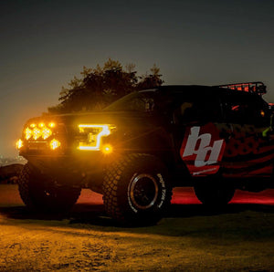 LP6 Pro LED-Lighting Pods-Baja Designs-Driving Combo-Amber-Black Market UTV