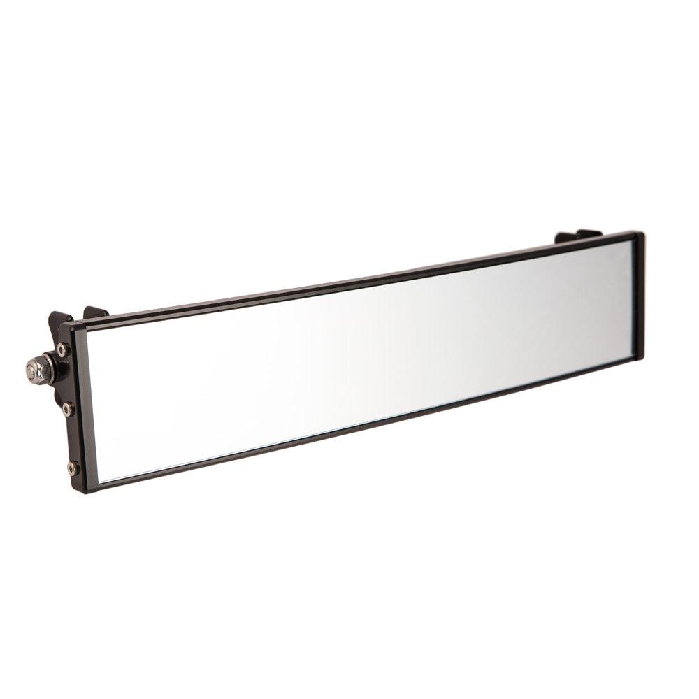 12&quot; Panoramic Rearview Mirror w/ 0.5&quot; Arms-Mirrors-Axia Alloys-Satin (raw Aluminum)-0.75&quot;-Black Market UTV