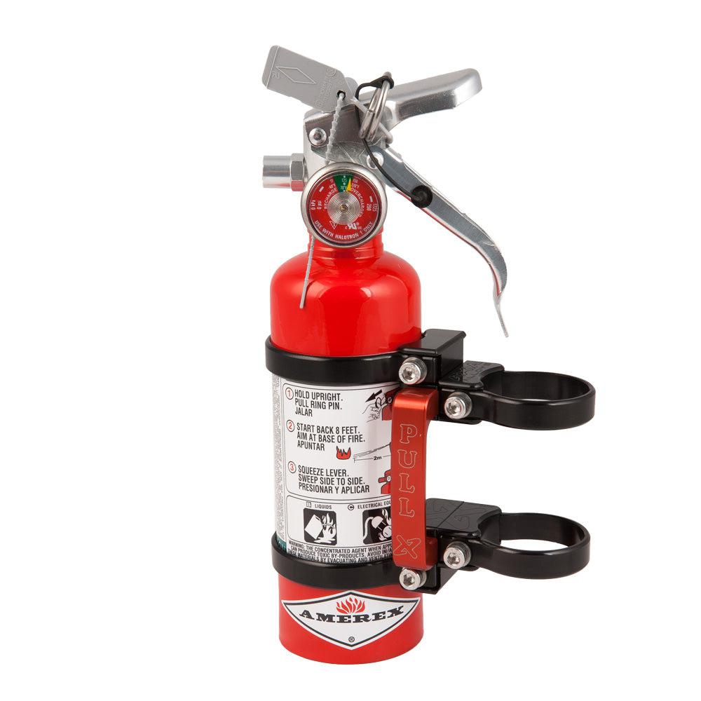Quick Release Fire Mount W/ 1.4lb Halotron Red