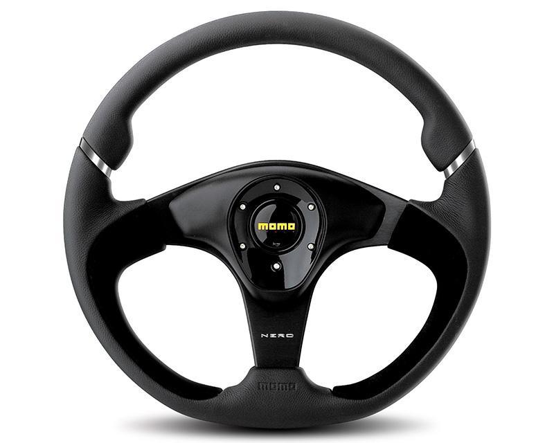MOMO Nero Black Leather Steering Wheel