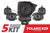 2014-2023 Polaris RZR Complete Kicker 5-Speaker Plug-&-Play Kit-SSV Works / Kicker-Black Market UTV