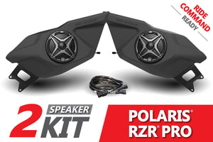 2021-2023 Polaris RZR Pro 2-Seater Door Speaker-Pods for Ride Command-SSV Works-Black Market UTV