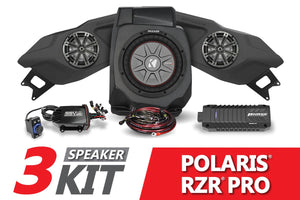 2020-2023 Polaris RZR Pro Kicker 3-Speaker Plug-&-Play System-SSV Works / Kicker-Black Market UTV