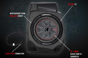 2020-2023 Polaris RZR Pro Kicker 5-Speaker Plug-&-Play System for Ride Command-SSV Works / Kicker-Black Market UTV