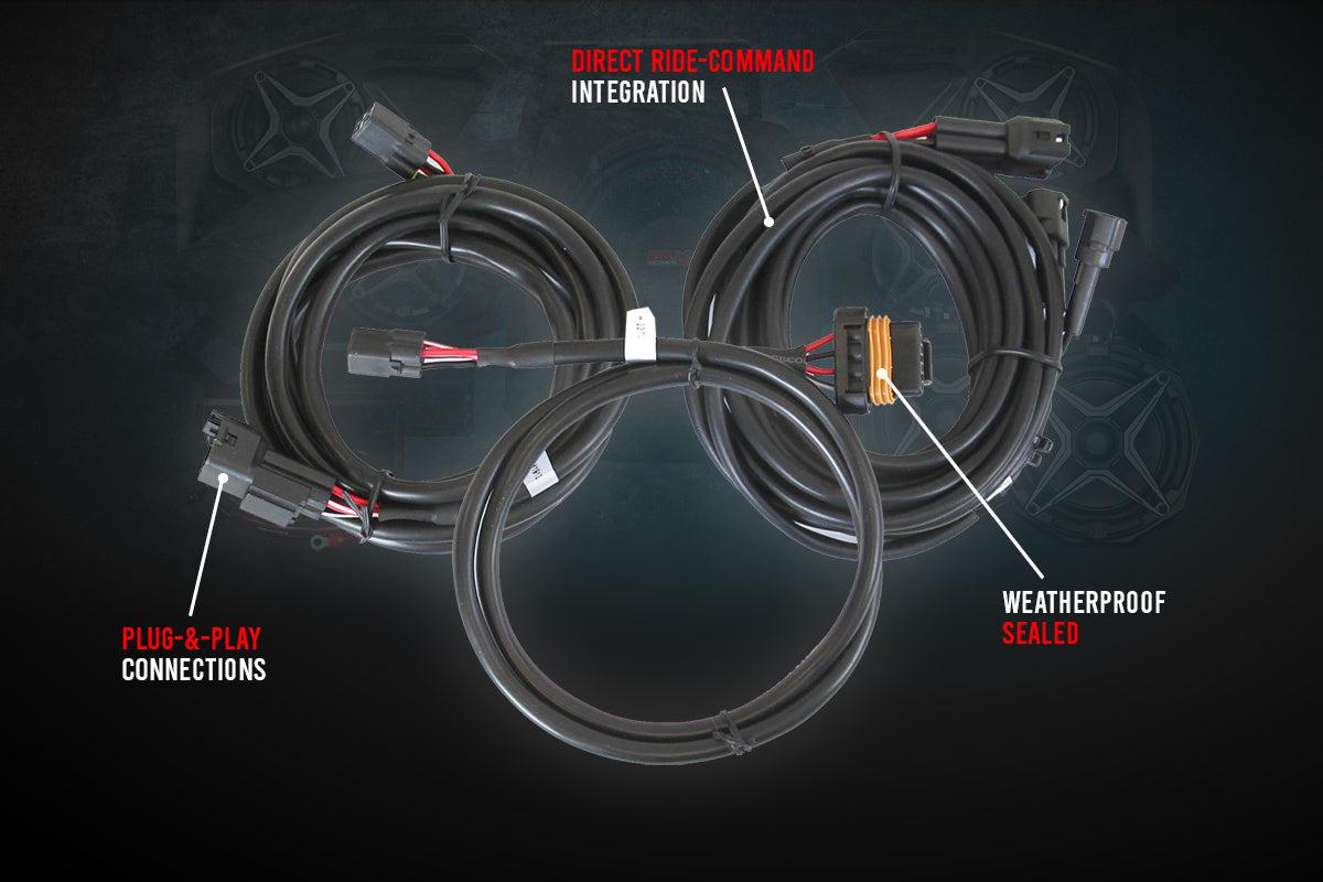 2020-2023 Polaris RZR Pro Kicker 5-Speaker Plug-&amp;-Play System for Ride Command-SSV Works / Kicker-Black Market UTV