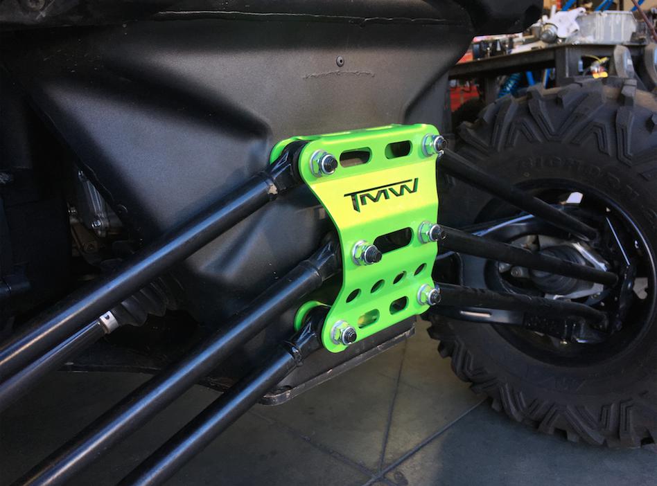 Rear Radius Rod Gusset Plate-Radius Rods-TMW Off-Road-Shocker Yellow-Black Market UTV