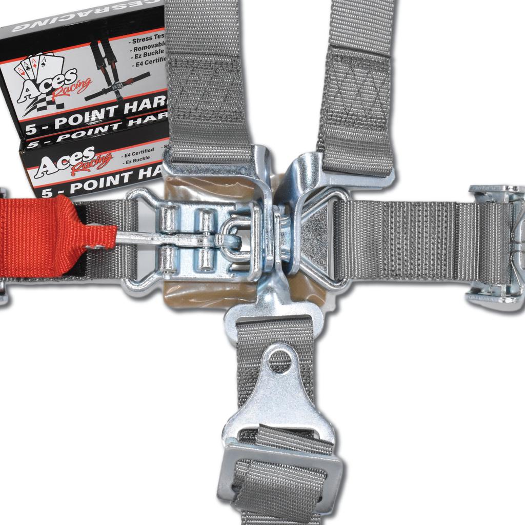 Aces Racing 5 Point Harness with 2 inch Padding Black