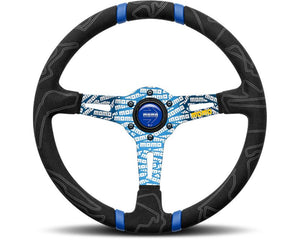 MOMO Ultra Steering Wheel 350mm-Steering Wheel-MOMO-Blue-Black Market UTV