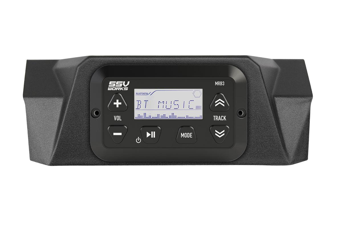 2017-2022 CanAm Maverick X3 Dash Mounting Panel for MRB3 Bluetooth Media Controller-SSV Works-Black Market UTV