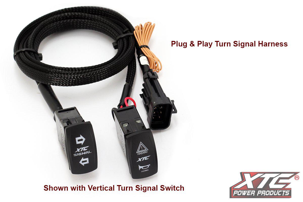 Polaris RZR XP 1000/Turbo 15-18 and RZR 900 16-20 Self-Canceling Turn Signal System with Horn-Street Legal Kit-XTC-Black Market UTV