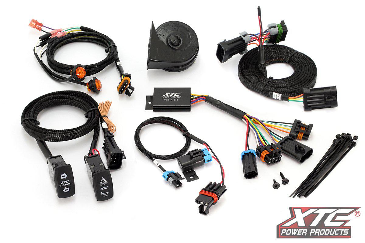Polaris RZR PRO XP Self-Canceling Turn Signal System with Horn-Street Legal Kit-XTC-Black Market UTV