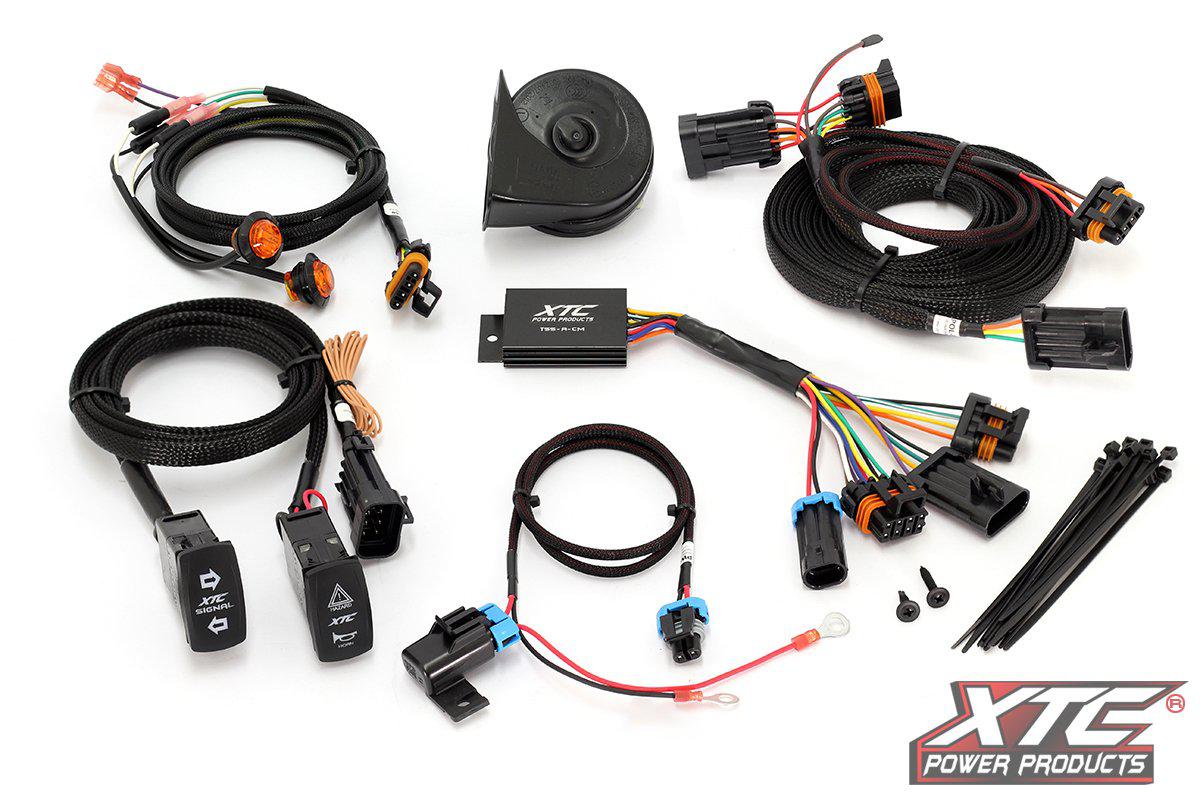 Polaris RZR XP Turbo S and 19+ XP 1000/Turbo Self-Canceling Turn Signal System with Horn-Street Legal Kit-XTC-Black Market UTV