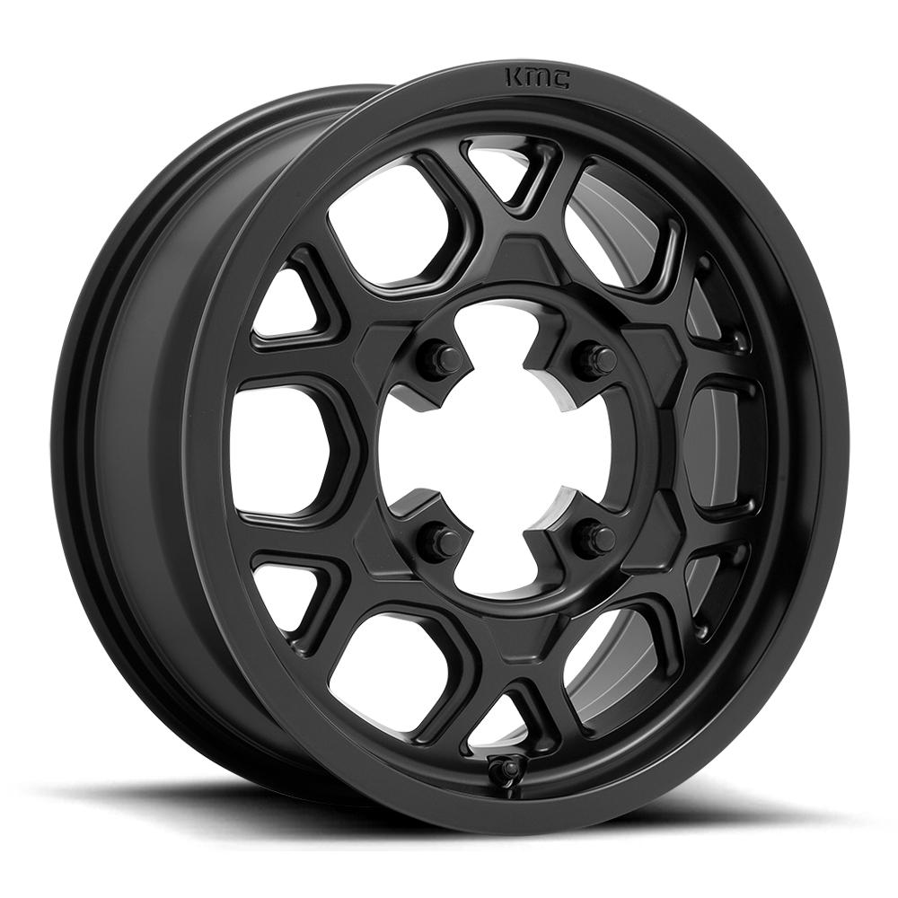 KMC Wheels - Mesa Lite-Wheels-KMC-SATIN BLACK-4X137-15X6 38MM-Black Market UTV