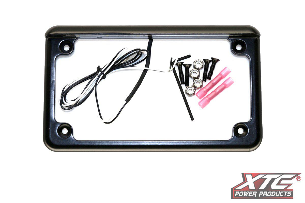 UTV Rear 6″ Led License Plate Frame – Black