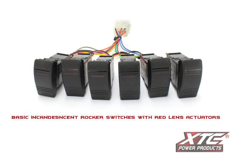 Can-Am Maverick X3 6 Switch Power Control System with Strobe Lights Switch-Power Management-XTC-I&#39;ll Use Custom Rocker Switches-Black Market UTV